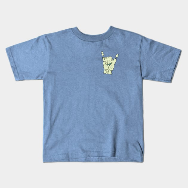 Shaka Bruh! Kids T-Shirt by CalebLindenDesign